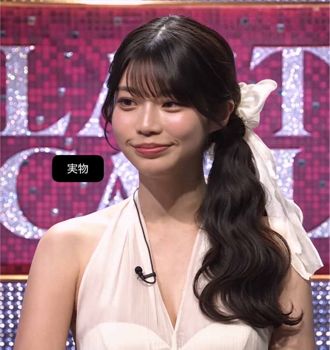 motiva55's tweet photo. 【悲報】ラストコールに出演したキャバクラ嬢きゃにょんさん、SNS上の顔とは別人のパネルマジックである事が証明されてしまう。。

元々tiktokの背景を見るとワンタップ両顎手術＋歯列矯正＋エラ削り級の時空の歪み方をしていたのでこれ位のギャップは覚悟していたまである。 https://t.co/oq5VMtI2DR