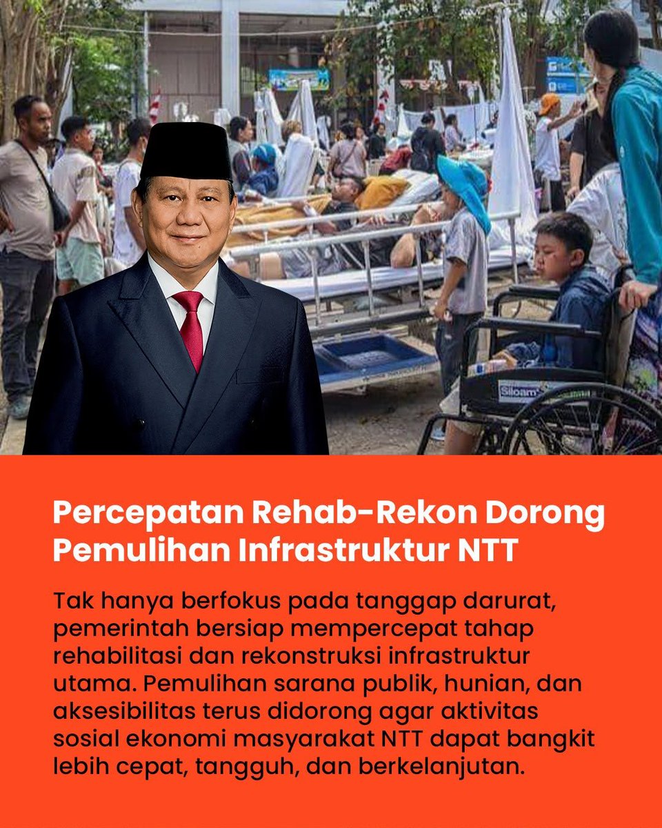 callmekeirez's tweet photo. Melalui Gerak Cepat Penanganan Gempa, berbagai fasilitas kesehatan yang terdampak terus dipulihkan agar masyarakat tetap mendapatkan akses layanan medis yang aman dan memadai. #PemerintahHadirUntukNTT https://t.co/a4v19SSM55