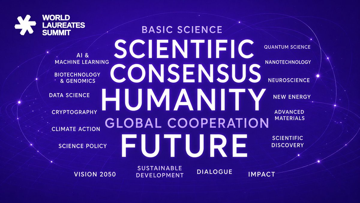 WLA_summit's tweet photo. Science knows no borders—only bigger questions to solve.
At the World Laureates Summit, global minds converge around basic science, scientific consensus, and the ideas shaping humanity’s future.
#WLS2027 #OpenScience #BasicScience #ScienceForHumanity https://t.co/TxbONAH81p