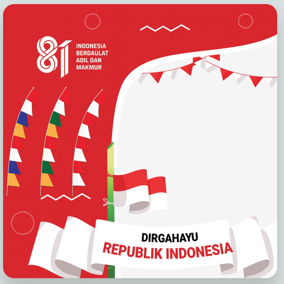 Arlheena's tweet photo. DIRGAHAYU REPUBLIK INDONESIA, Dari desa Kita jaga dan bangun negeri dengan seluruh jiwa raga untuk kemakmuran bangsa
@prabowo
@YandriSusanto27
@ArizaPatria
@kemendespdt
@bpsdmkemendesa
#KibarkanMerahPutih
#HUTRIKemendesaPDT
#DesaBerdayaWargaSejahtera
#BangunDesaBangunIndonesia https://t.co/pyAhQSXQ04