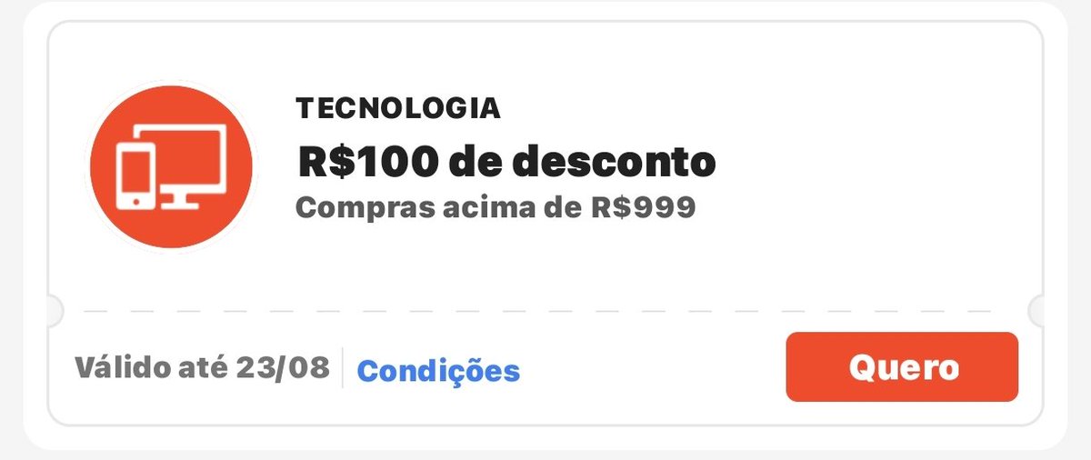 topofertasb's tweet photo. 🎉  CUPOM SHOPEE — APROVEITE!!

💻 Tecnologia
🎟️ R$100 OFF
🛒 Compras acima de R$999

🔗 RESGATE AQUI ⤵️
https://t.co/bXfgyexXqL

Anúncio. https://t.co/APck0so4WR