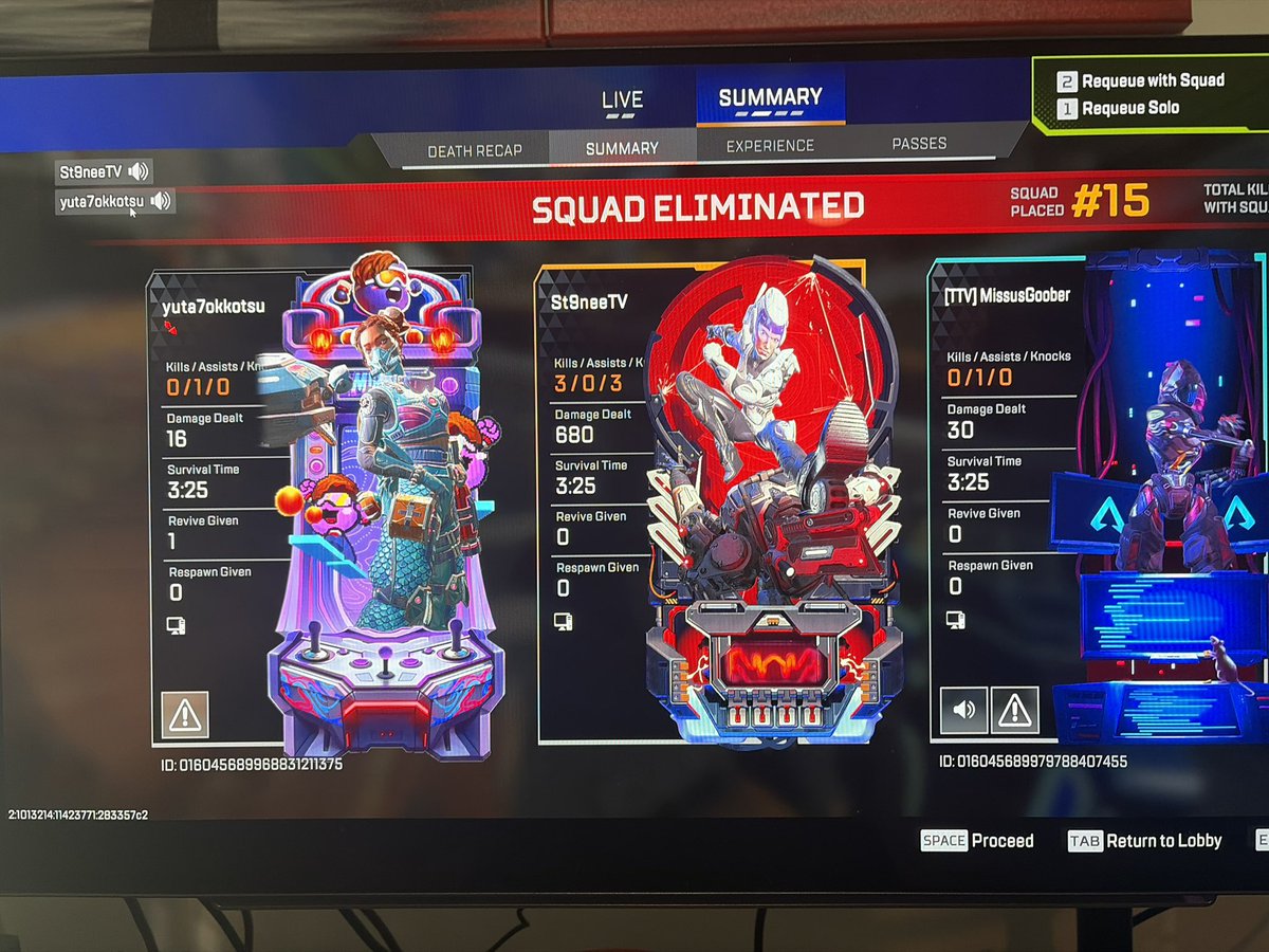 ST9NEETV's tweet photo. @PlayApex why I gotta play with people like this in soloq ? And why not add 2 more rank too split this shit up clean reset from the bottom. Now im gotta play with stoopid kid like this in master lobby.Listen too @ImperialHal listen to the us https://t.co/4cCsrNVyIG