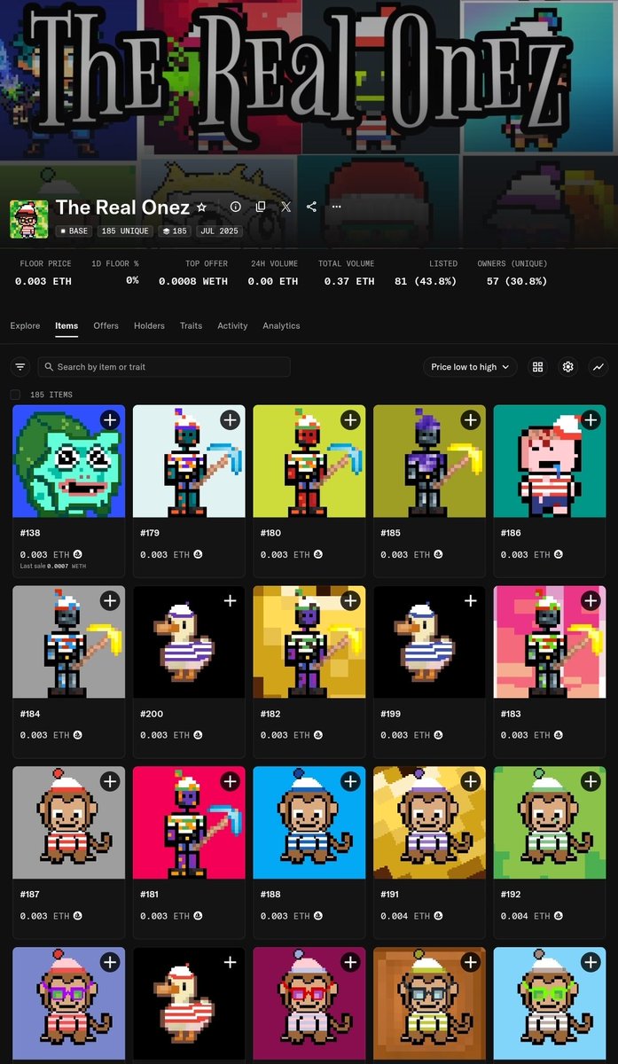 waldoforrealz's tweet photo. I'm super excited to announce I've finally got 50 new #Realonez dropped to our nft gallery!
All 50 new drops are ranging 5-$10 and even added some rares in with the mix!
In addition all recent mint proceeds are going to @Crypto_4_Her until September 12th and I'm honored to announce we have just surpassed our first $100 donation marker! ๐ฅน๐๐๐๐จ๐จโ๐จ
I'm beyond proud of us famz! Great work out here ๐๐โจ๏ธ๐
Collection:
https://t.co/WaI5umGzLd
Lock in with the realonez on TG!
https://t.co/H75qSKLlmx