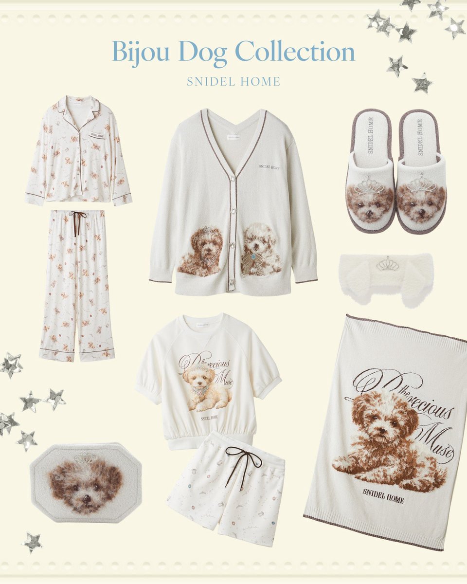 SNIDELHOME's tweet photo. 💫Bijou dog collection🐶💎

【8/19(水)正午より発売】

キラキラのビジューを身につけた
可愛らしいわんちゃんたちに癒されて♡
おそろいの雑貨もご用意！ギフトにもおすすめ✨
▶ https://t.co/G5X3ZyYebd

#SNIDELHOME #スナイデルホーム https://t.co/dFHv37dSb8
