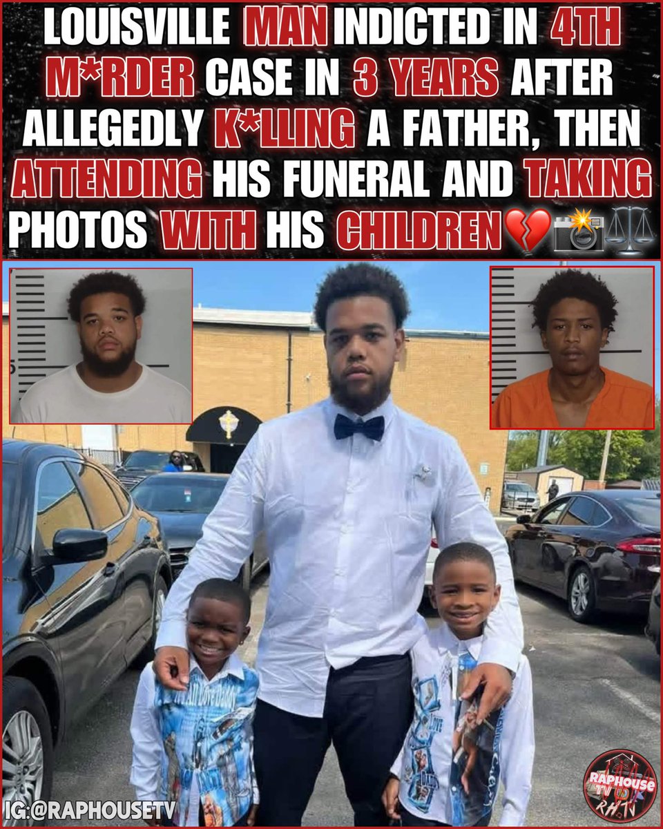 raphousetv2's tweet photo. Louisville Man Indicted In 4th Murder Case In 3 Years After Allegedly K*lling A Father, Then Attending His Funeral And Taking Photos With His Children 💔 https://t.co/duw8dpx2gP