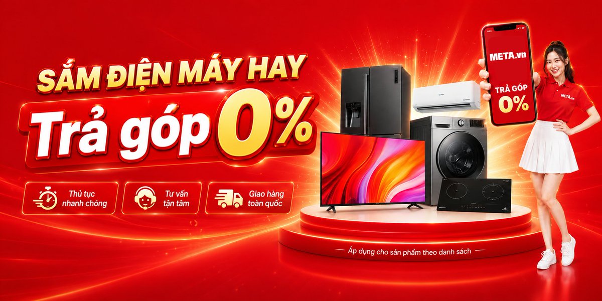VnMeta's tweet photo. 🔥 LÊN ĐỜI ĐIỆN MÁY – TRẢ GÓP 0% 🔥
✨ Thủ tục nhanh chóng
🤝 Tư vấn tận tâm
🚚 Giao hàng toàn quốc
👉 https://t.co/InQ4BCZtaw https://t.co/yLKelgcsrI