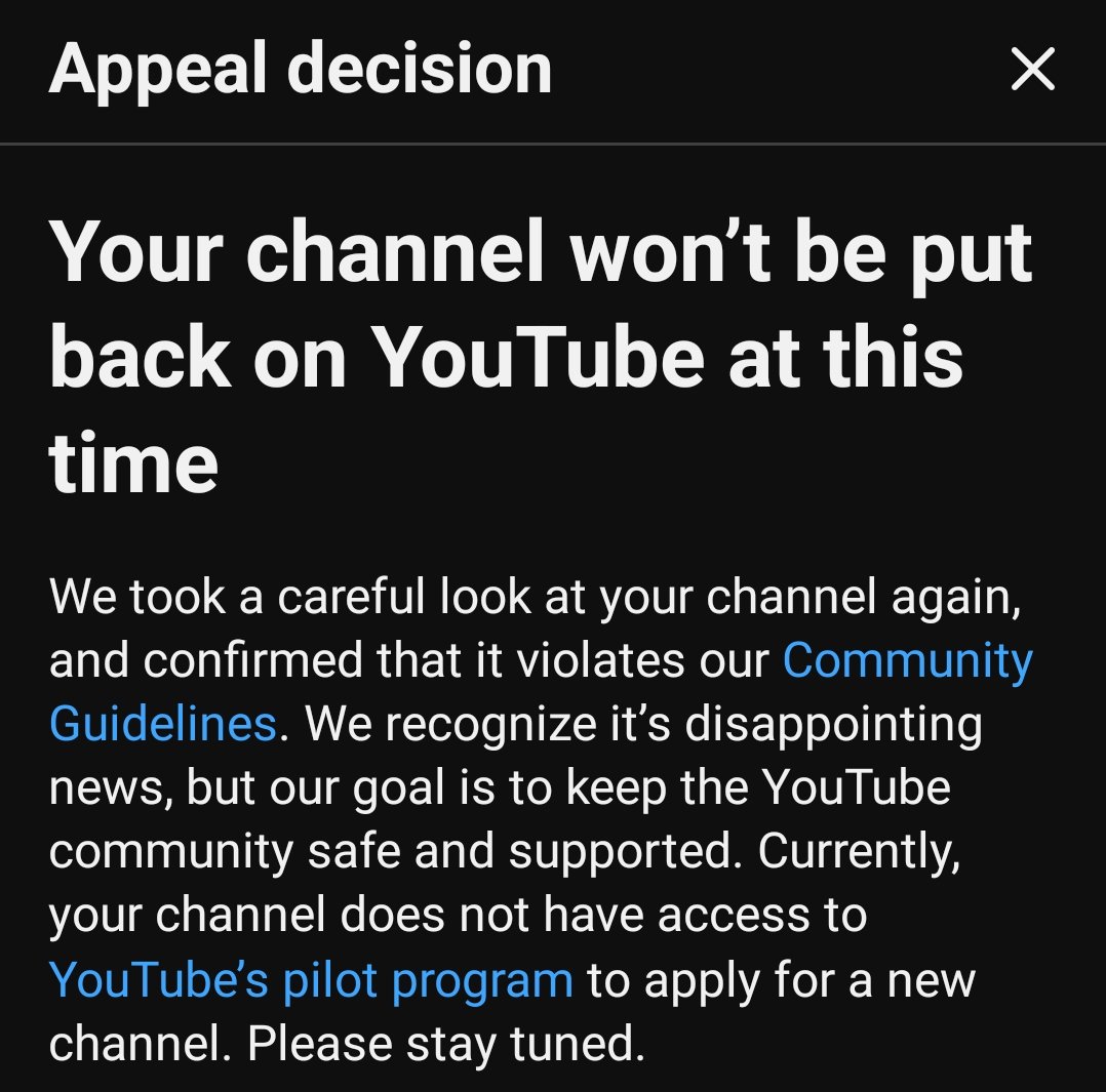 realityqghn's tweet photo. Hello @TeamYouTube, my channel was terminated due to a policy violation, which I believe happened unintentionally. I have reviewed the guidelines carefully and I promise I will not make any such mistakes in the future
Please give me one last chance to fix this and continue mywork https://t.co/OKIw3djpGf