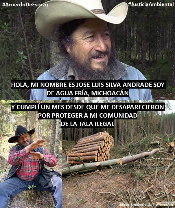 GARCIPAVON's tweet photo. El Guardián del Bosque lleva un mes d3saparecido ¡Hasta encontrarte, José Luis! ✊
¡NI UN AMBIENTALISTA MÁS!
LA DEFENSA DE NUESTRA MADRE TIERRA DEBE SER VISTA COMO UN ACTO DE INSPIRACIÓN, NO COMO UNA ACTIVIDAD PELIGROSA O HASTA LETAL.
✍️ Jerson Ambientalista "Jersenovish" (Asesor medioambiental)
