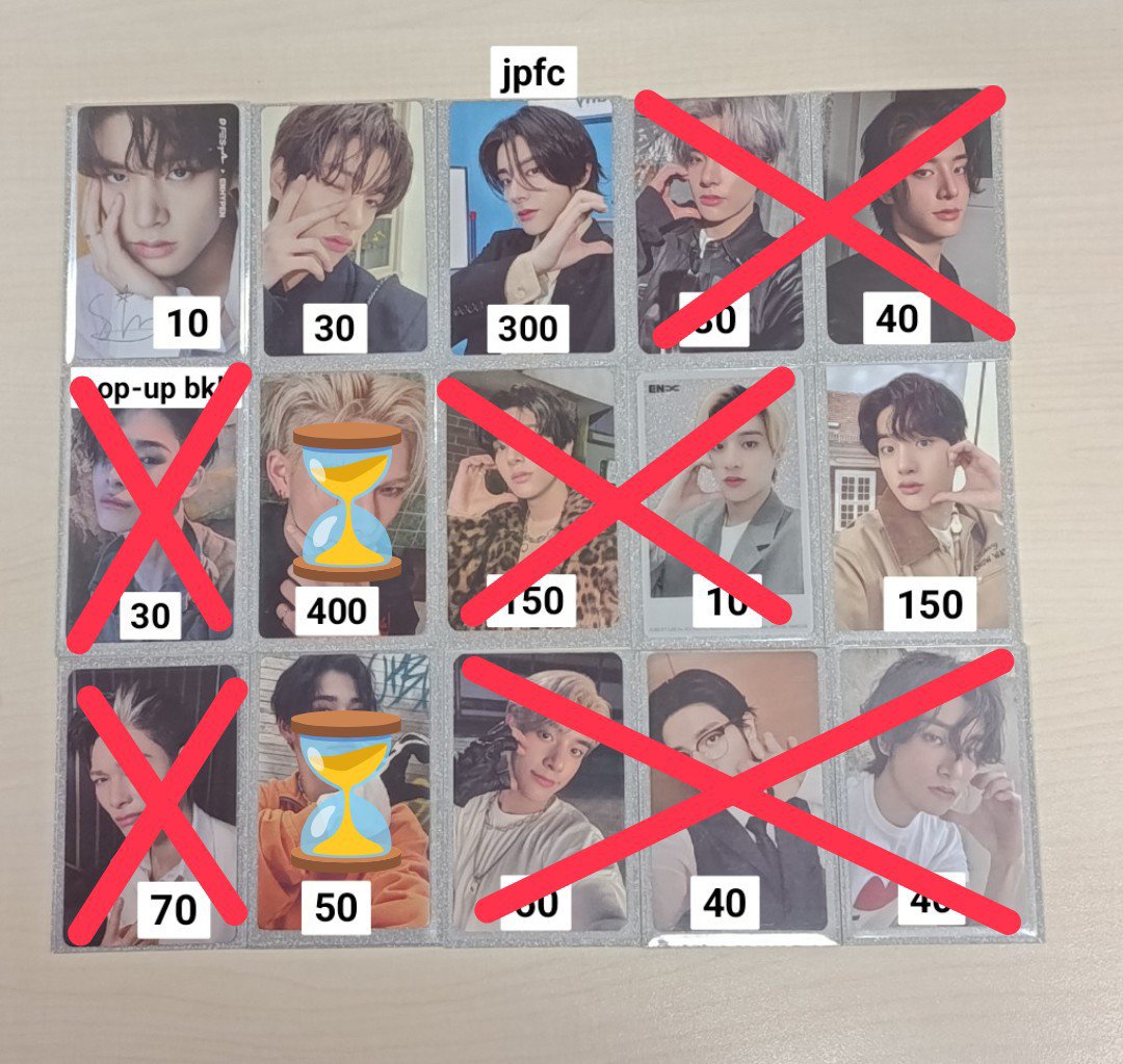 findurnceds's tweet photo. CLEARANCE SELL - WTS 🇮🇩

• orens✅ manual✅
• bekasi
• sensitive buyer❌
• prefer bulk buying

‼️harga jangan dijadikan patokan

t. aab photocard pc enhypen jungwon heeseung jay jake sunghoon sunoo ni-ki yzy pob 엔하이픈 양도 #ตลาดนัดENHYPEN https://t.co/HNyE6FYM4n