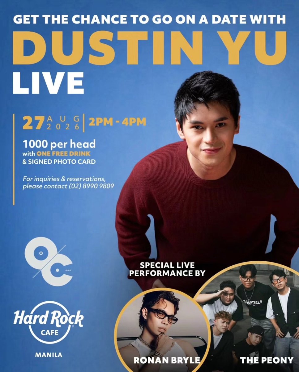 xxxhmeme's tweet photo. Yoohoo! Dito ang tingin!

Don’t forget to buy your tickets for Dustin’s and Bianca’s SOLO Events.

❣️Dustin Yu Live for HardRock Cafe Manila - Aug. 27

❣️Bianca De Vera for ASAPXP PAMPANGA - Sept. 13

You can also message @dusbiofc @DYUniverseOFC @KatiBs_FG for inquiries. https://t.co/YIxnuZ6kWy