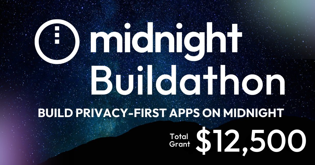akindo_io's tweet photo. gn Builders 🌗

Most hackathons end with a prize and a handshake. @MidnightNtwrk built theirs to end in front of investors.

Their first-ever Buildathon opens Aug 27:

💵 $12,500 across 3 Waves
⚖️ Judged directly by the Midnight team
🎓 Top teams → Midnight Build Club, 8 weeks
💰 Then pitch to their investor network

🌊 Aug 27 – Sep 16 · $3,500
🌊 Sep 27 – Oct 17 · $4,000
🌊 Oct 27 – Nov 16 · $5,000

🎥 Kickoff Aug 26, 10PM JST

Who's in? 👇