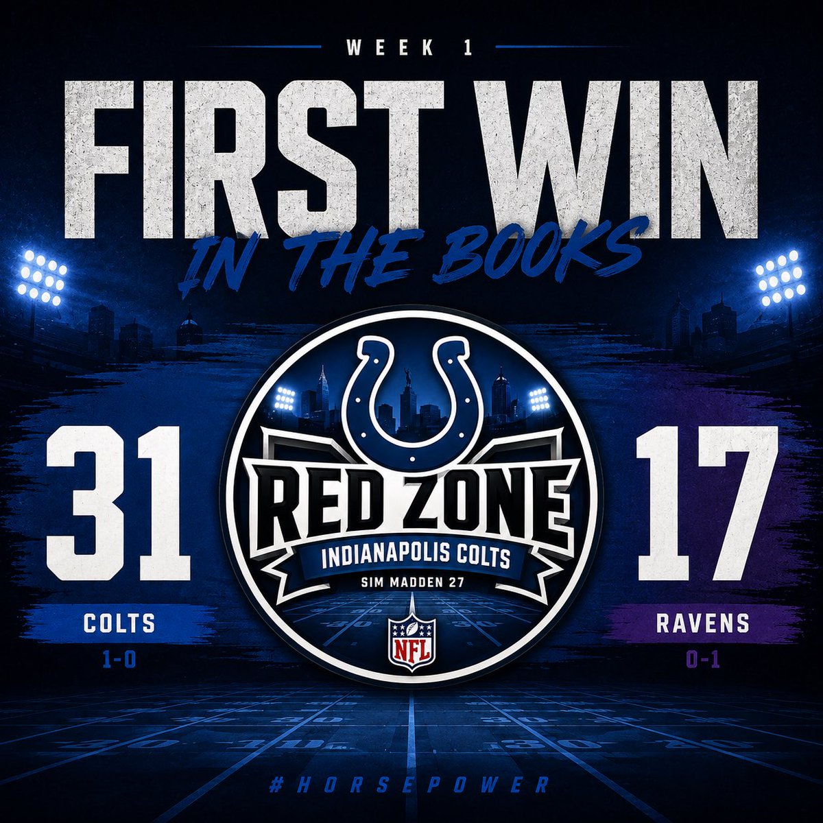RZIndColts's tweet photo. ✅1-0.

#ForTheShoe #RZColts #RZ103 https://t.co/DncosILuzr