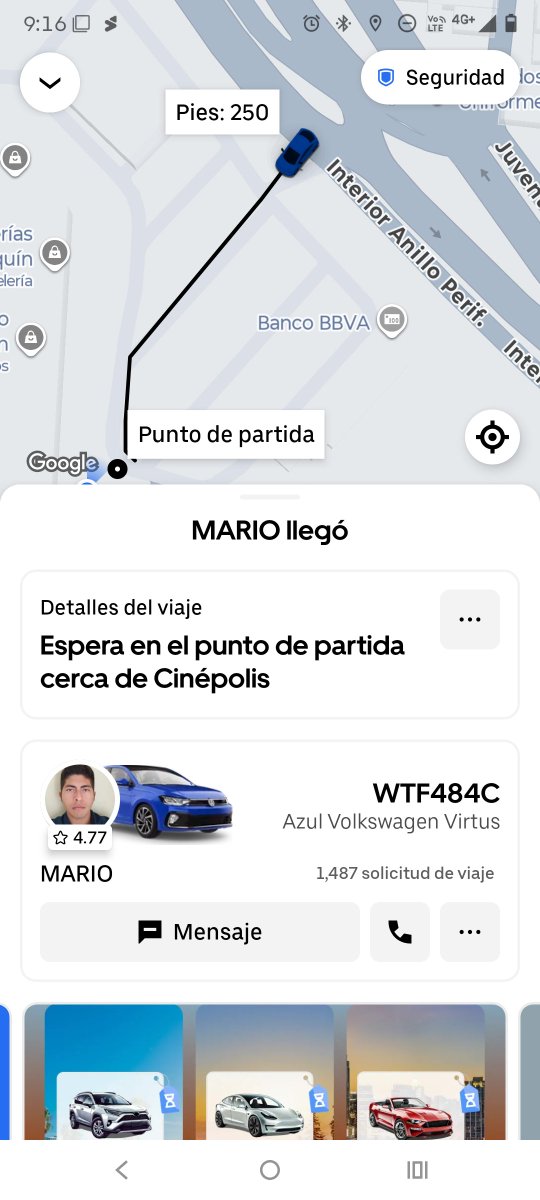 Lori2689's tweet photo. @Uber_Support que onda con tu chófer ? Y encima me cobras por cancelación que es culpa de él??? https://t.co/6oE1WWsoQH