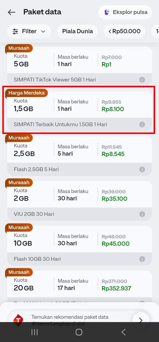 alaquafara's tweet photo. kalau kuota udah masuk zona merah, jangan tunggu sampai beneran habis wkwk. cek aplikasi GoPay aja karena lagi ada promo kuota serba Rp8.100 untuk semua operator. lumayan buat lanjut aktivitas online #GOPAYKUOTA8RIBU https://t.co/UHrynXiX9f