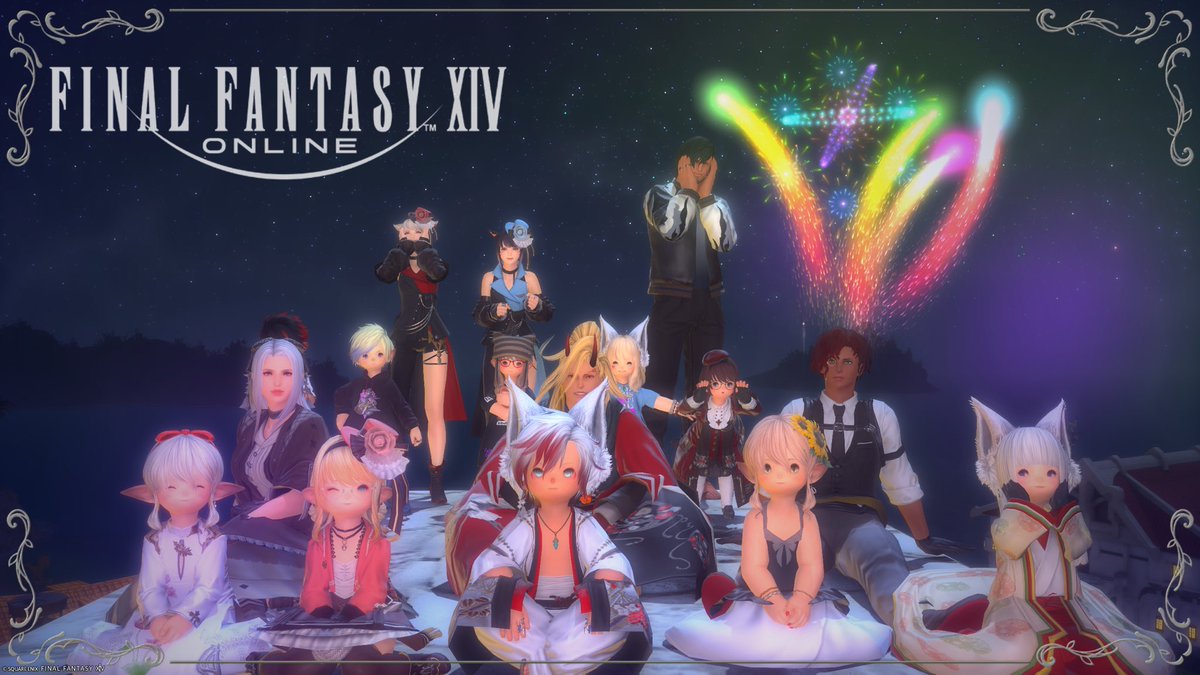 Ashu_shsh's tweet photo. 土日はFC1周年記念イベントが行われました！
ミラプリコンテストやFC内でのPvPのクリコン大会、隠れ鬼などのイベントで盛り上がりました！
フレンドも遊びに来てくれて、とっても楽しいイベントでした！
#FF14 https://t.co/TDcx4wViMZ