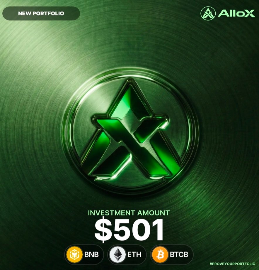 JamshedKamran's tweet photo. Just proved my portfolio on @alloxdotai! π
Invested $501 in BNB, ETH & BTCB as I continue building my crypto portfolio step by step. Staying consistent and focused on the journey ahead! ππ
#ProveYourPortfolio #AlloX #BNB #ETH #BTCB #Crypto #Web3 https://t.co/qyfzi08BCY