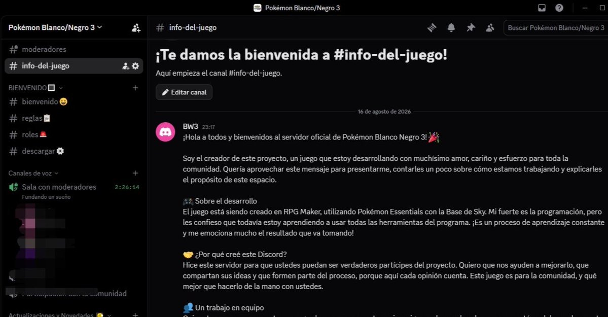 PkmnBN3's tweet photo. Gracias infinitas por el buen feedback de hoy! ❤️ Quiero construir este juego con ustedes. No sean solo espectadores, sean partícipes del proceso, gracias a un grupo de amigos se creó el discord del game. 
Mañana paso el link para que se unan✨ https://t.co/00YaSTmYp1