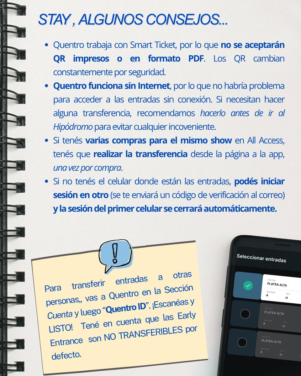 cordobinnie's tweet photo. GUÍA PARA TRANSFERIR LAS ENTRADAS DE STRAYCITY DE ALL ACCESS A QUENTRO 🇦🇷

les dejo las fotos y abajo el link al canal de difusión de @SKZCordoba donde esta todo bien detallado! yo misma probé hacer los pasos de la guía y HABEMUS ENTRADAS MUCHACHAS así que vayan con confianza ah https://t.co/qMFCcFLJJM