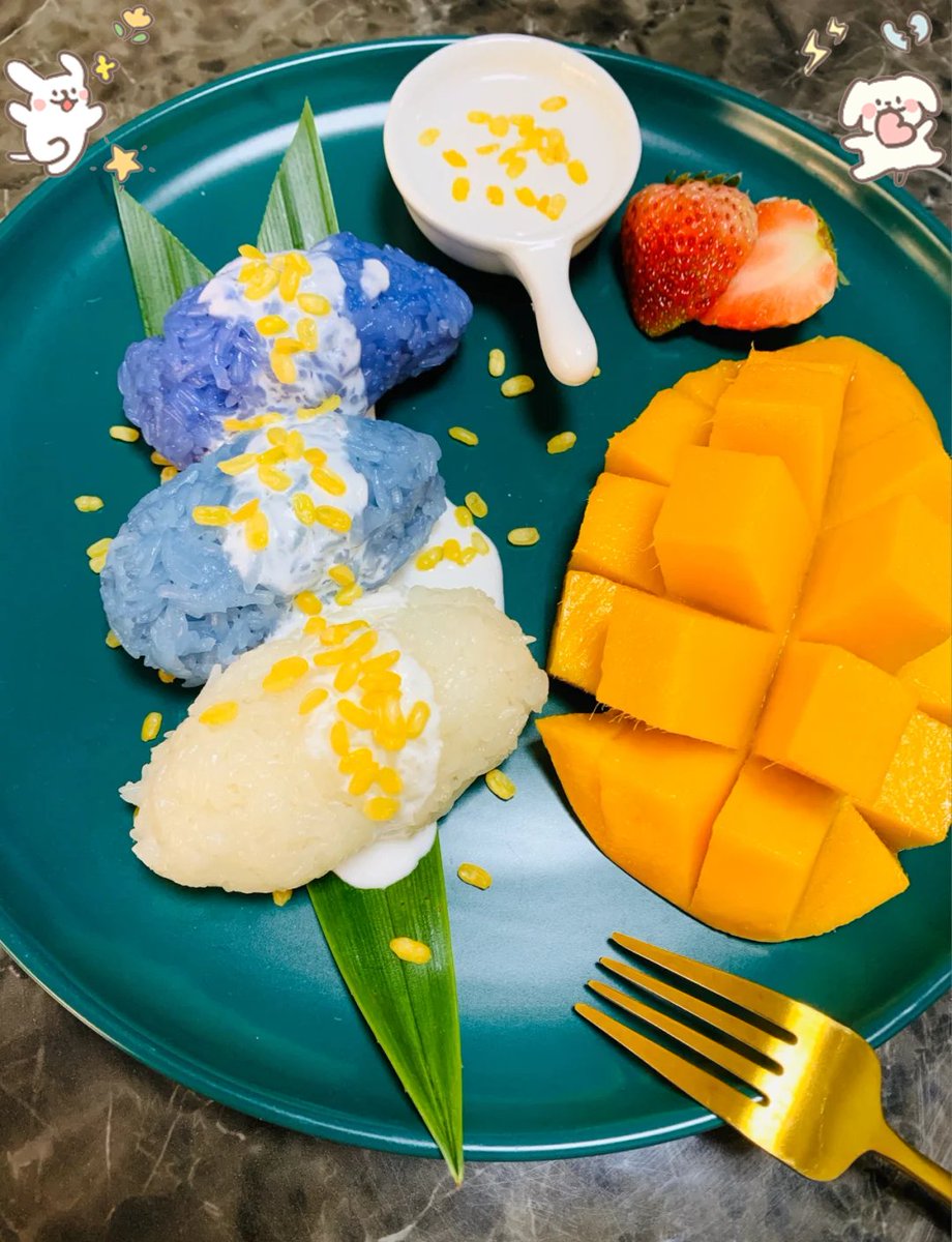 MulaKiid's tweet photo. Craving vibrant Thai street food Try our newly launched mango sticky rice—ripe mango paired with coconut-infused rice, topped with toasted mung beans. A sweet-savory tropical treat to brighten your day!， https://t.co/kPJjsEpR6c