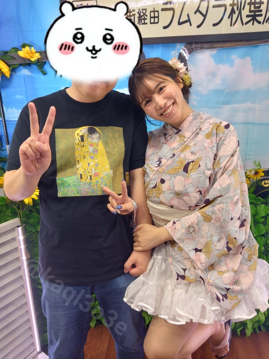 kaql3o3e's tweet photo. 8/12にラムタラ秋葉原店で行われた木村愛心さんのイベント『真夏の浴衣祭！』に参加してきました。愛心さんに会えて感謝感激でございました。

※SNS掲載許可済
#ラムタラ秋葉原店
@ako_kimu https://t.co/JmA8AC9zwr