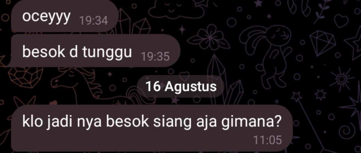 cheyrys's tweet photo. kalian jangan sampe kek gini ya, kalo emg ga punya duit mending gausah sok"an. ntar ku spill ajalah akunnya  🙊 https://t.co/v1lJNSMWvV