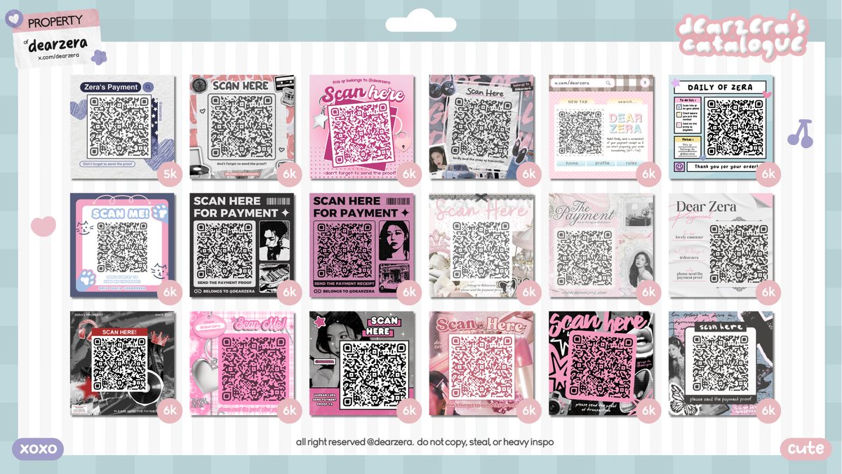 dearzera's tweet photo. 你好! hari ini aku open QR DECO ya luv order via :: https://t.co/c1g4RxkrB8 🍪🥣

by request (based on katalog), start 4k-9k bisa retext &amp; banyakk yang bisa recolor

— check t&amp;c dan semua detail on pinned! 🍥

#bealanja qris https://t.co/ELdmQ27t7y