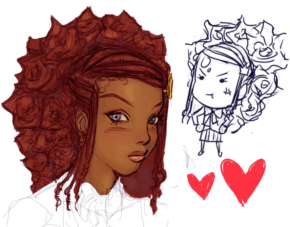 Bluecureblossom's tweet photo. Black girl Riddle doodle 
#twst https://t.co/uwzEw6iEnC