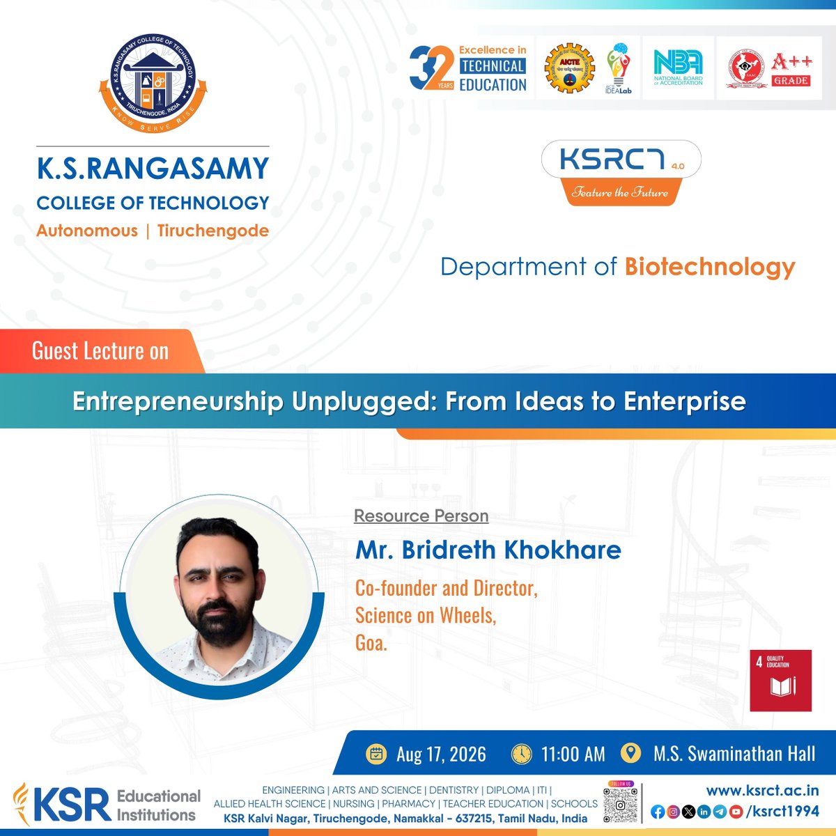 ksrct1994's tweet photo. Inauguration of Neomutants Association &amp; Clubs &amp; MoU Signing Ceremony

Connect. Collaborate. Innovate. Grow.
#KSRCT #KSRCT1994 #Biotechnology #Neomutants #NeomutantsAssociation #ScienceOnWheels #Chandakaa #MoUSigning #IndustryAcademia #IndustryCollaboration https://t.co/yI65R9LGRO
