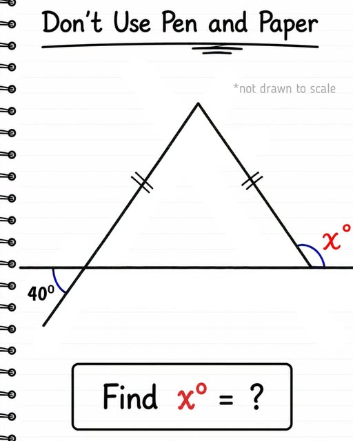 Infinite_Logiz's tweet photo. Try To Solve Missing Angle x Value 🤔‼️
#mathematics #geometry https://t.co/6licEL1cz1