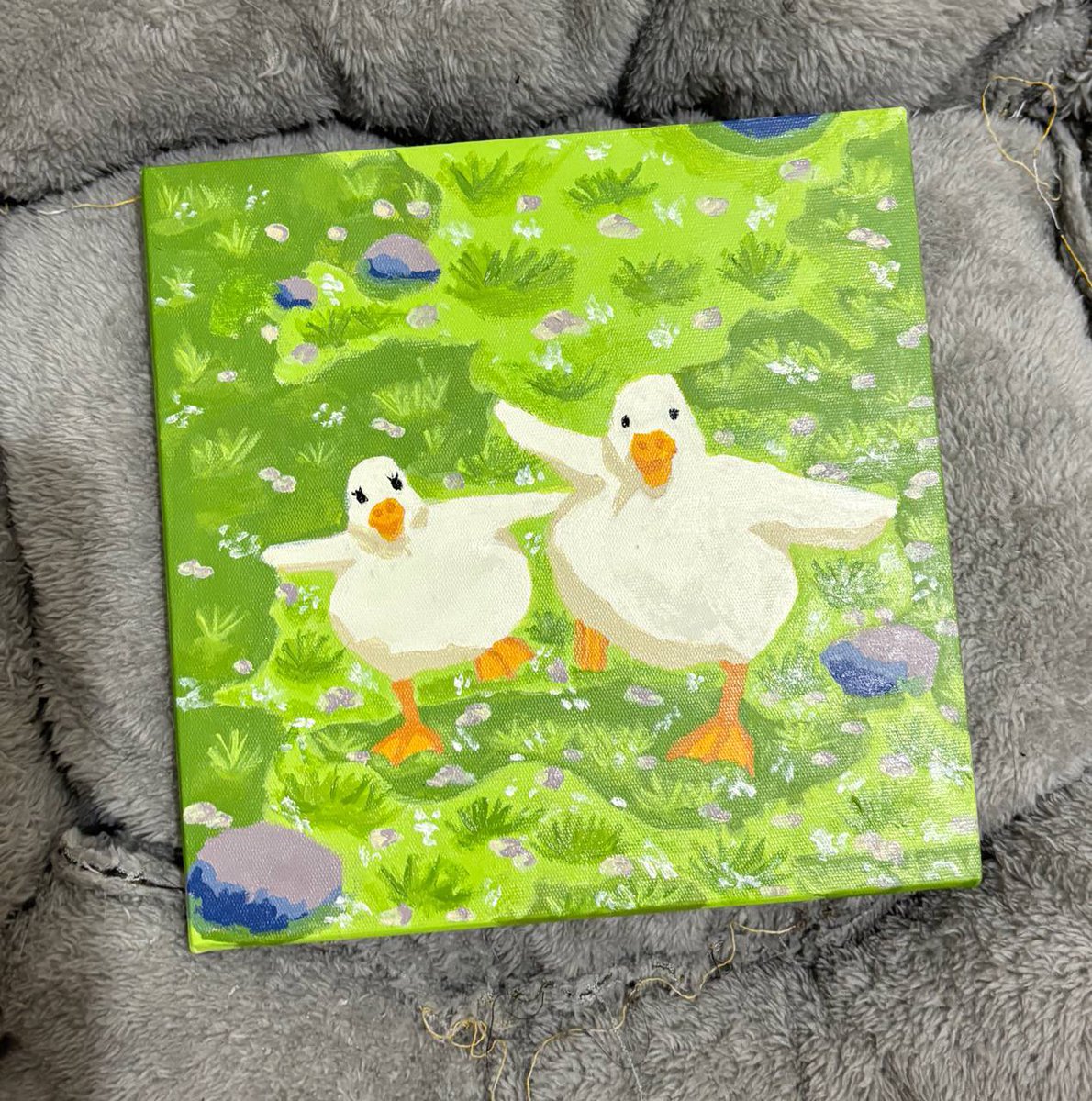 fleurcatc's tweet photo. painting our duckys with my forever and always 🐥🎨🧡

daici’s                                          keyan’s https://t.co/mhYTyi3Q5U