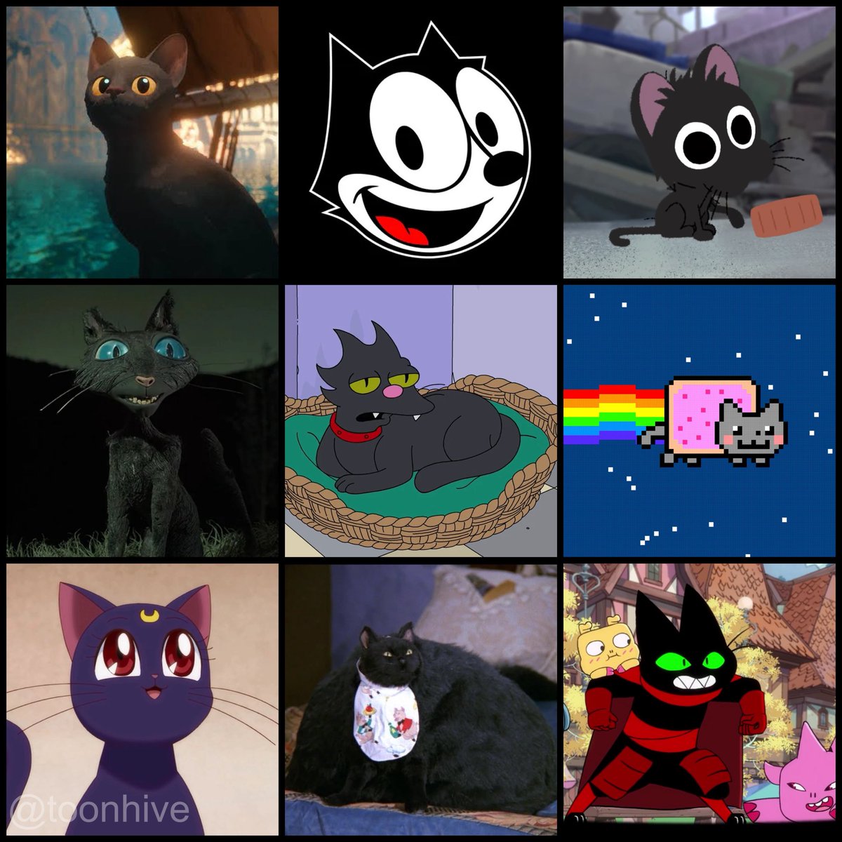 ToonHive's tweet photo. Happy Black Cat Appreciation Day! 🖤🐈‍⬛

Who’s your favorite black cat? https://t.co/ucBDYNHamw
