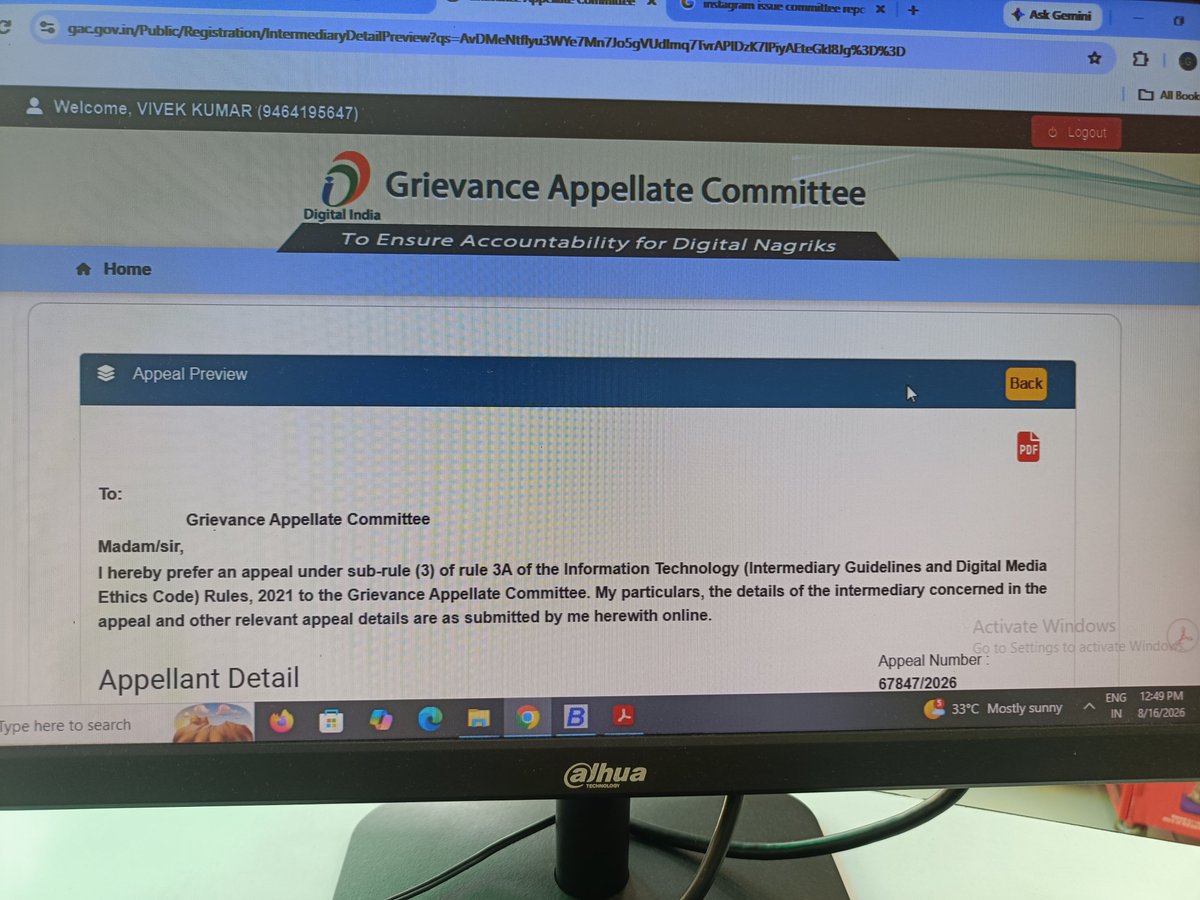 Vivekgm10's tweet photo. @Meta @GoI_MeitY @narendramodi @nishikant_dubey we have wrote down to them personally also have filed an appeal on government grievance portal yet we are unable to use our business data stuck in WhatsApp(diabaled forcefully by meta)
proofs of Indian nationality are nothing to them.. https://t.co/FD4zZcBtu4