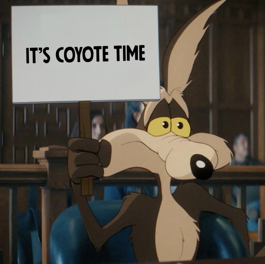 DCLooneyFan's tweet photo. Here’s a post dedicated to everyone’s favourite Coyote in all of media, Wile E. Coyote! Can’t wait to watch your movie on August 28th. 
#looneytunes 
#CoyotevsACME https://t.co/HiGh9Snfw8