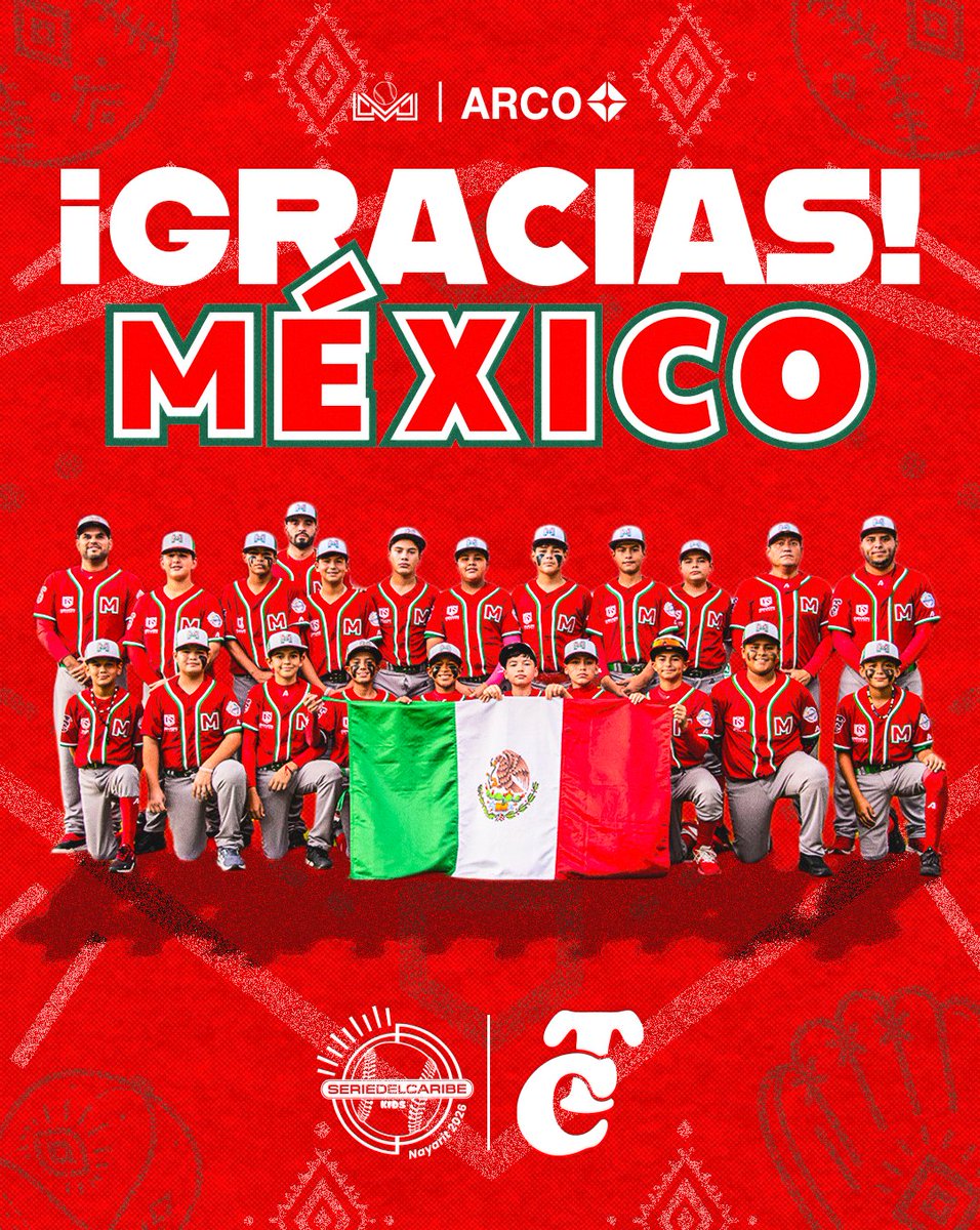 LMPBanamex's tweet photo. ¡Lo dieron todo en el terreno! 🙌

Gracias por su esfuerzo, @clubtomateros 🍅

¡Nos representaron dignamente en la SDC Kids 2026! 🇲🇽🔴

#LigaARCO⚾️
#SDCkids26 🇲🇽 https://t.co/ss9uMbrQMf