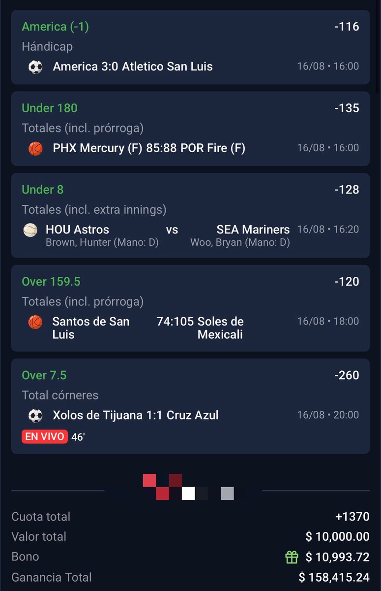 Frosty701's tweet photo. 107 Parlays ganados en 2026

10k 💰 —-> 158k 💰 

¡Gracias por su apoyo! 🥰❤️‍🔥

Lo volvimos a hacer :D

Regalamos 10k 💰 y 3 lugares al Premium entre los primeros 200 ❤️‍🔥🔄❄️ 

LO LOGRAMOS FAMILIA :) https://t.co/vSoNJRi3Vy