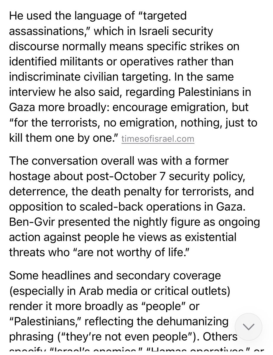Gdisgood2025's tweet photo. @TimesofIsrael He wasn’t speaking of civilians https://t.co/NnEmMmIAfj