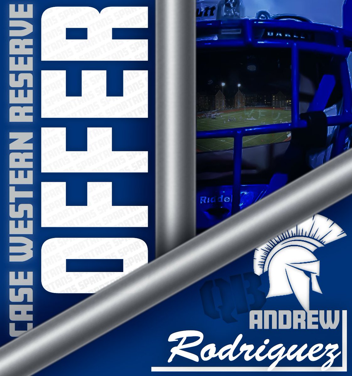 andrew_rod08's tweet photo. After a great talk with @rocanthony_  I am blessed to announce my first offer from Case Western Reserve University! 
@CoachSlesh @DebeljakGreg @CoachWMiller https://t.co/QkTIumsomE