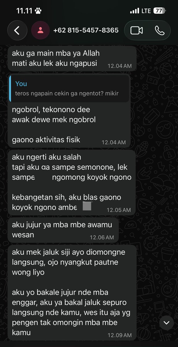 chewrybie's tweet photo. bukti dia mengakui pernah cekin🫸🏻
emang lu bayi kah bisa dipaksa2 🫩 hadehh ada2 aja kelakuannya. https://t.co/H7OyVmaWzk