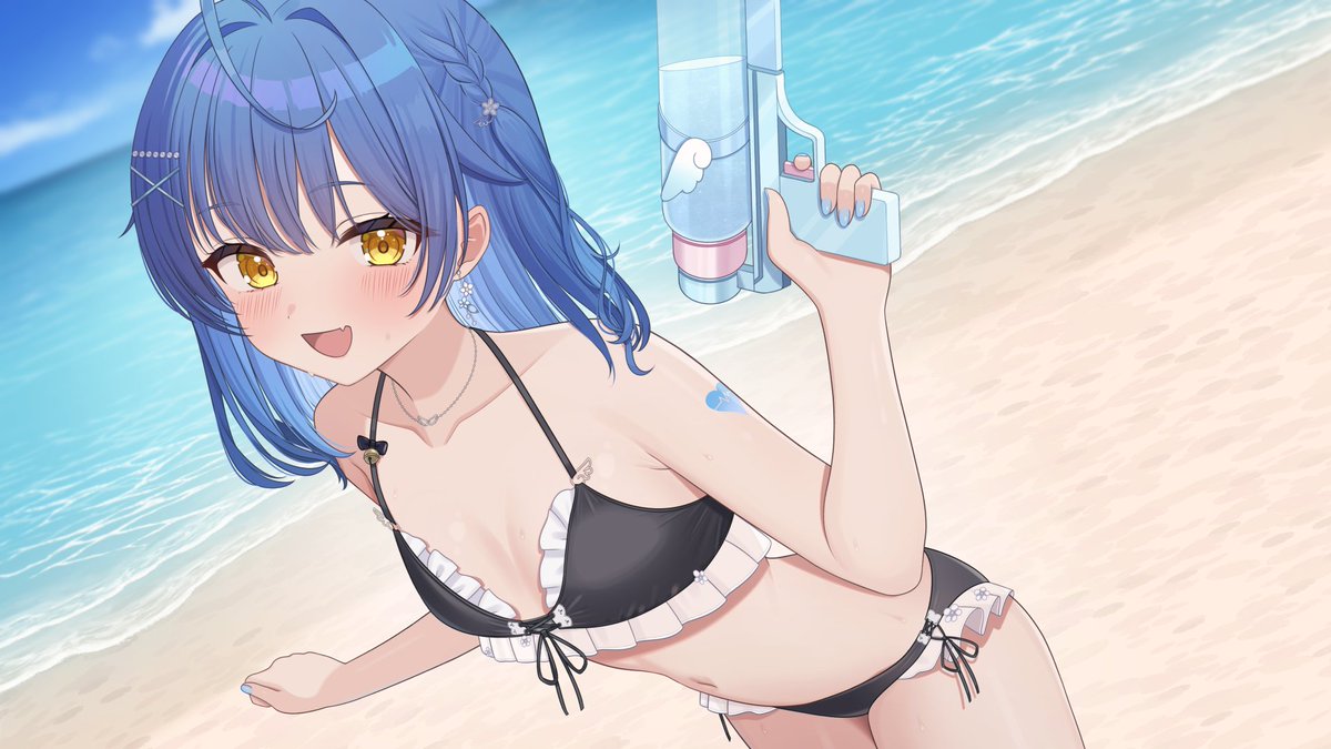 nariillust_sub's tweet photo. 水着あまみゃ
 #絵こころ https://t.co/SB68jYg0hm