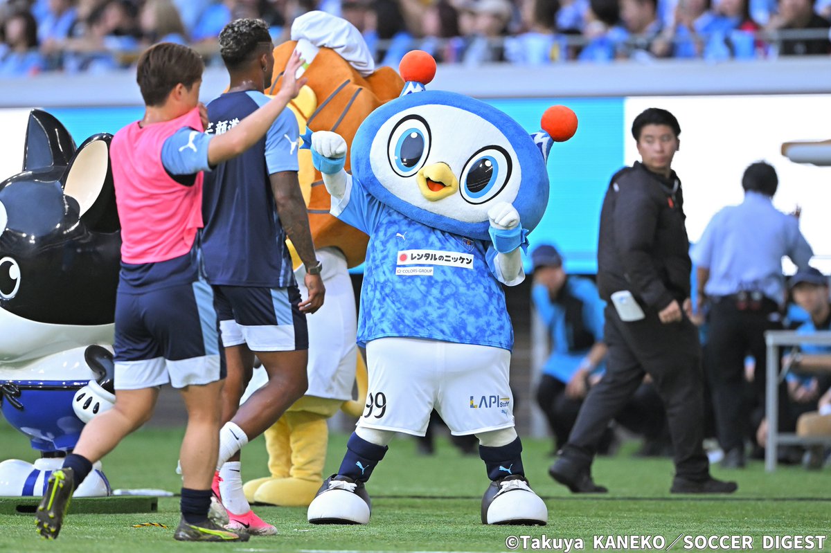 weeklysd's tweet photo. 📸フォトギャラリー📸
国立でもかわいさ全開！横浜FCマスコット #フリ丸 をたっぷりお届け！

👉https://t.co/bAlnO7gTTz

#サカダイ #サカダイフォト 
#Jリーグ #横浜FC https://t.co/30kF43TQp8