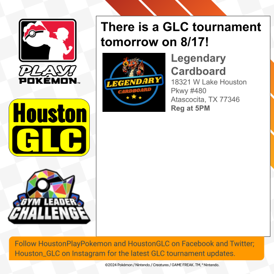HoustonGLC's tweet photo. UPCOMING HOUSTON GLC TOURNAMENT! HAPPENING TOMORROW! https://t.co/UOySU1gF4A