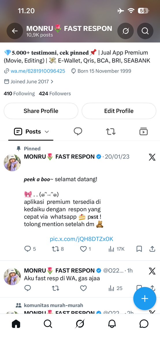 aislxe's tweet photo. Akun aku yang utama @O22349 ke suspend😭aktivitas promosi jadi ke akun ini ya🙏🏻 https://t.co/nInrdbFiQU