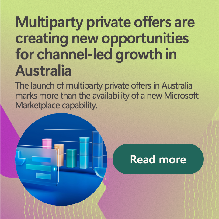 msPartner's tweet photo. With multiparty private offers in Australia, partners can retain an active role in the customer opportunity, add margin, collaborate with aligned software companies, and present a customer-ready Marketplace offer.

Read more in David Wright's recent Marketplace blog: https://t.co/Cy09fJ0XGz 

#MSPartner