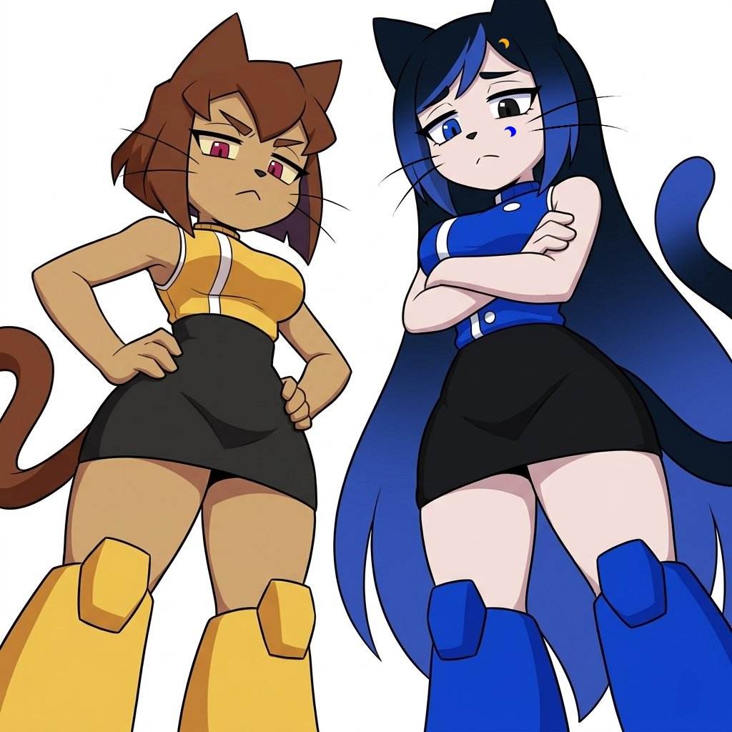 RomyXUniverse's tweet photo. - "You will be punished!"
•
•
•
•
#gameoverse #glitchproductions #oc #kitbodega #romymechamoon #romyxuniverse https://t.co/uoD4cq9V6E