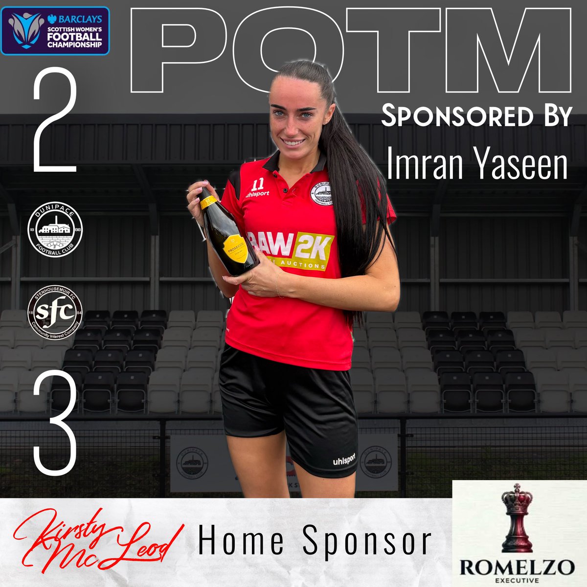 DunipaceLadies's tweet photo. ๐๐๐๐ // ๐ Stenhousemuir WFC
Congratulations Kirsty McLeod on the POTM award in yesterdayโs league match. An excellent second half performance getting an assist and a goal ๐๐ป
#MonThePace https://t.co/bL7A0BpUfI