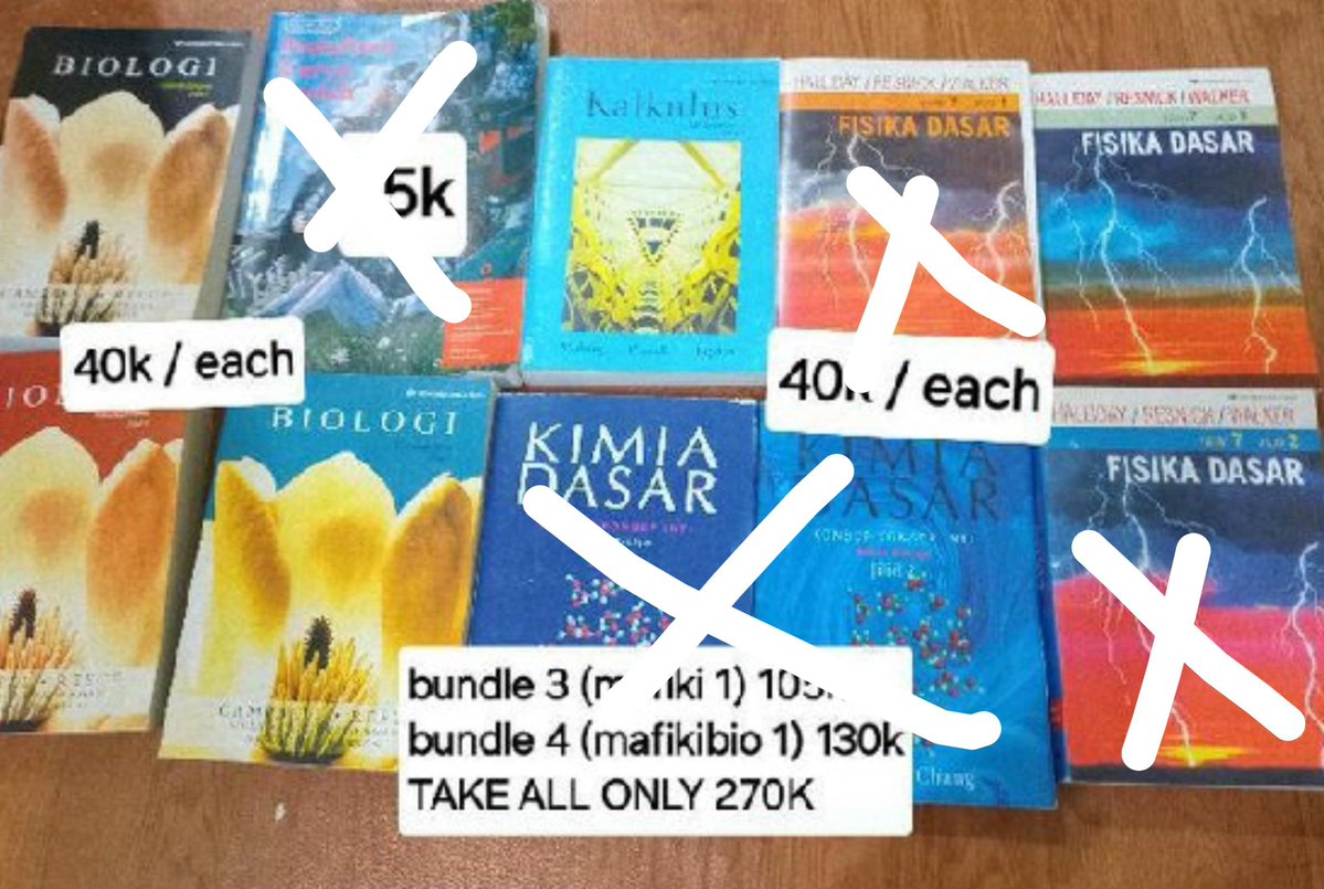 browneitte's tweet photo. hii maba tpb! aku jual buku kalkulus 1 2, fisika 1, sama biologi 1 2 3, preloved, domisili bandung yaa https://t.co/oNJ6d8gitG