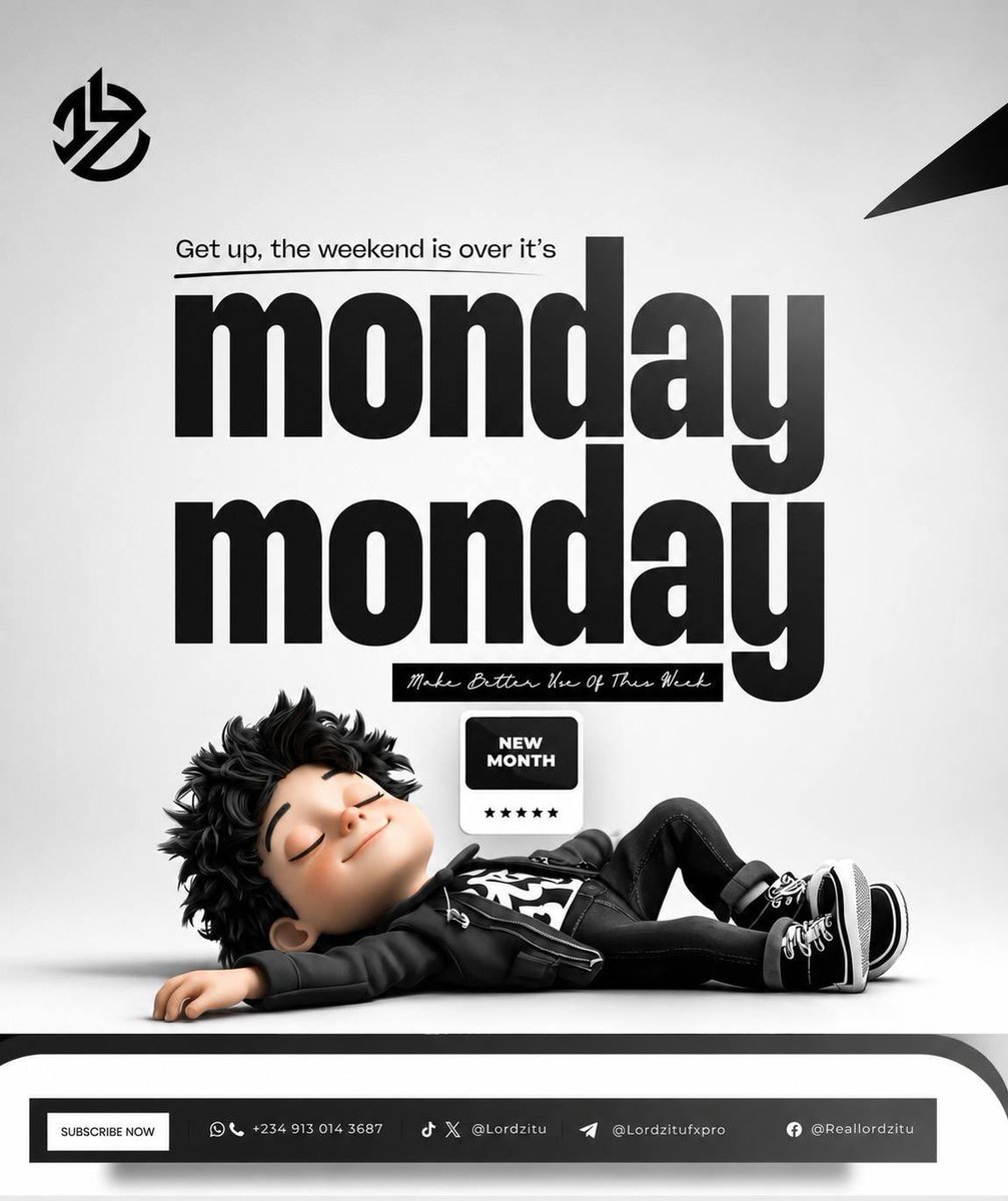 lordzitu's tweet photo. GET UP.
THE WEEKEND IS OVER.
LET’S LOCK IN AND MAKE CRAZY NUMBERS THIS WEEK.

NEW WEEK. NEW TARGETS. SAME DISCIPLINE. https://t.co/zYP12m1fQv