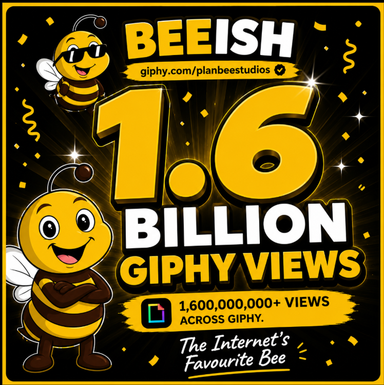 solidecactus's tweet photo. how many Abstract Chain IPs have crossed 1 BILLION GIPHY views?
i mean 1,000,000,000+ times people chose your IP to express themselves
#bearish did 12.5B 🐻
#PlanBee just crossed 1.6B 🐝
who else on @AbstractChain is in the 1B club? https://t.co/1q7dNHmbzI