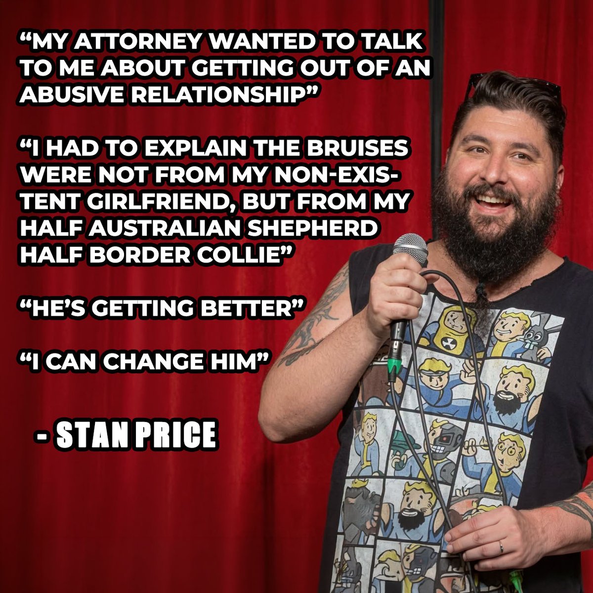 StanPriceComedy's tweet photo. He loves me. Deep down he’s a good guy. https://t.co/nRIV6dte8i