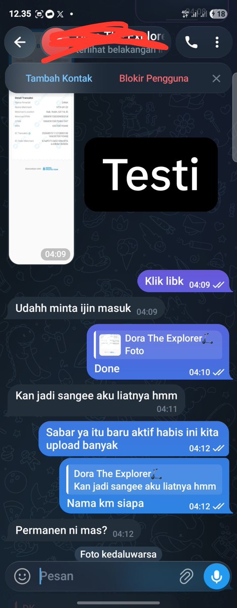ROMANTIC_REBORN's tweet photo. Ini grub tele dulu sebelum ganti nama, skg  grub di lanjutin jadi Romantic Reborn 

Buat yang minat gabung bisa chat 👇
https://t.co/Qf5VDawfs1 https://t.co/QeAYZzWgG2
